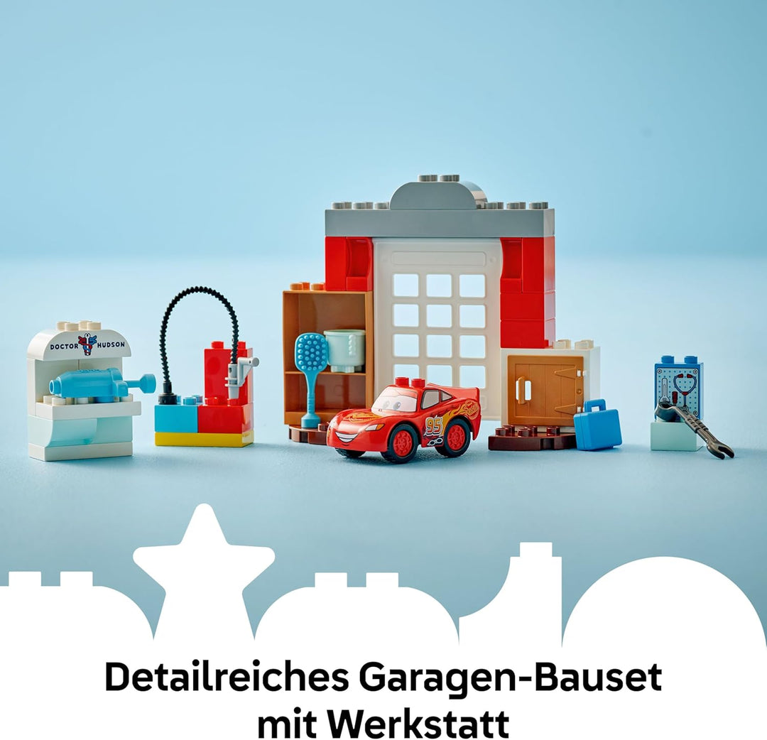 LEGO DUPLO │ Disney and Pixar Cars – McQueens Besuch in Docs Werkstatt Rennwagen für Kleinkinder mit