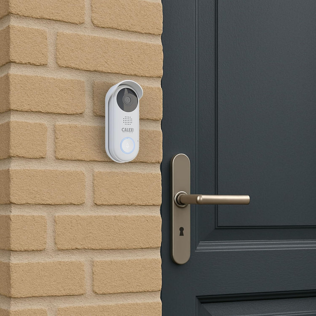 CALEX Smart Security Video-Türklingel, 2K Kamera mit App-Steuerung, Nachtsicht, 2-Wege-Audio, Bewegu
