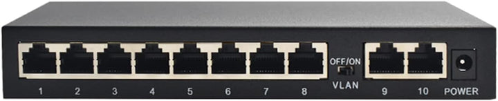 KuWFi 10-Ports Gigabit Netzwerk Switch, LAN Switch RJ45 Port Fast Ethernet Switch, LAN Splitter, LAN