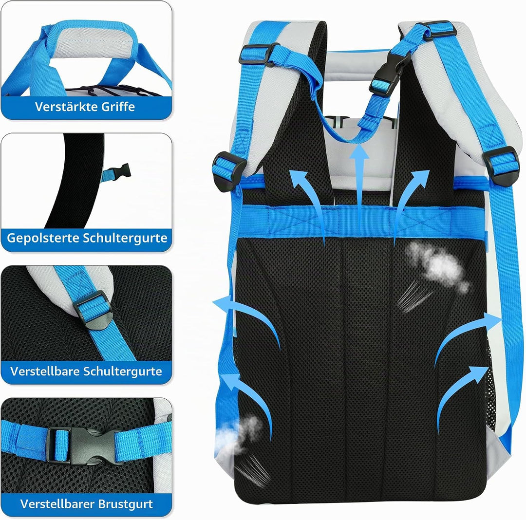 Kühlrucksack 40L, Leichter Rucksack mit Flaschenöffner, für Strand, Reisen, Camping und Mittagessen