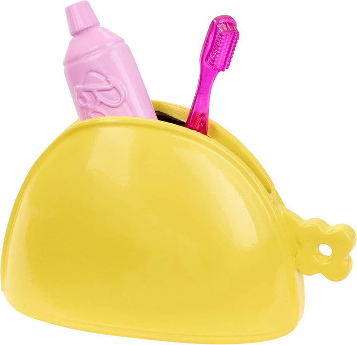 Barbie FWV26 -Puppe Daisy (kurvig mit pinkfarbenem Haar) und Kätzchen, Gitarre, aufklappbarem Koffer