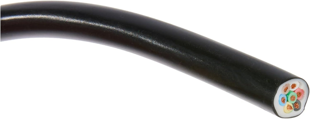as - Schwabe Camping Fahrzeugleitung 7x1 – 12 V Verbindung für Outdoor &amp; Caravan – Adapter-Kabel 5 m