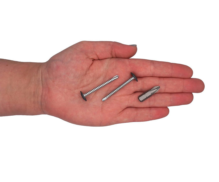 SKIR'CO (300 Stück) Lackierte selbstbohrende Schrauben 4,2 x 40 mm, Blechschraube, PH modifizierter