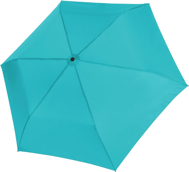 Doppler zero,99 extrem leichter Mini Damen Taschenschirm Aqua Blue Ivory UV, Aqua Blue Ivory UV