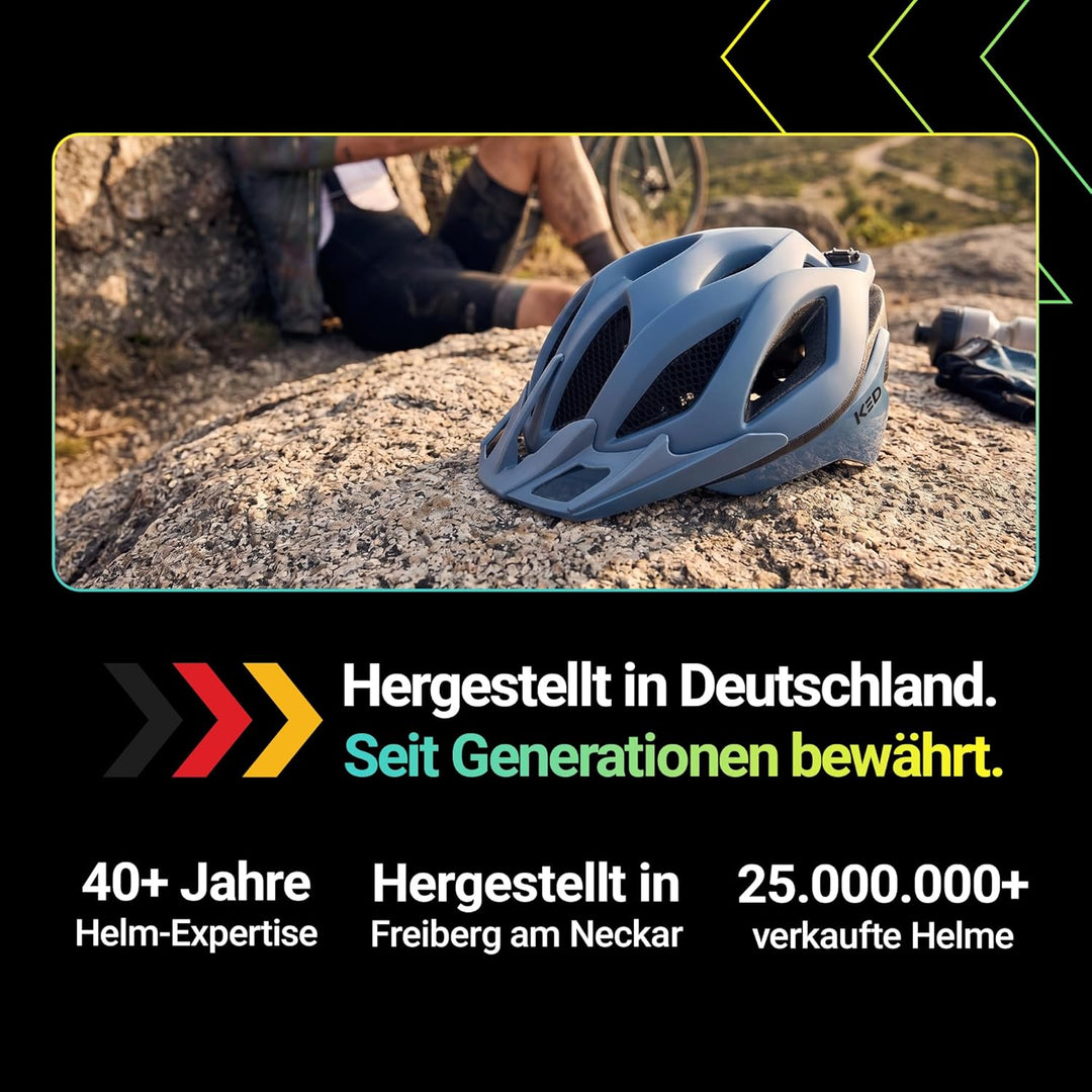 KED MTB Fahrradhelm SPIRI II Trend, blau L (55-61cm), L (55-61cm)