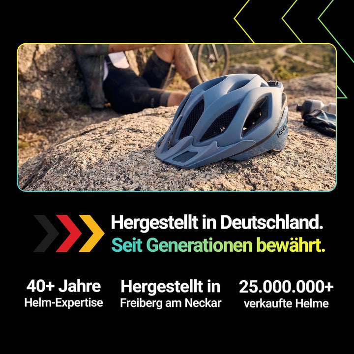 KED MTB Fahrradhelm SPIRI II Trend, blau L (55-61cm), L (55-61cm)