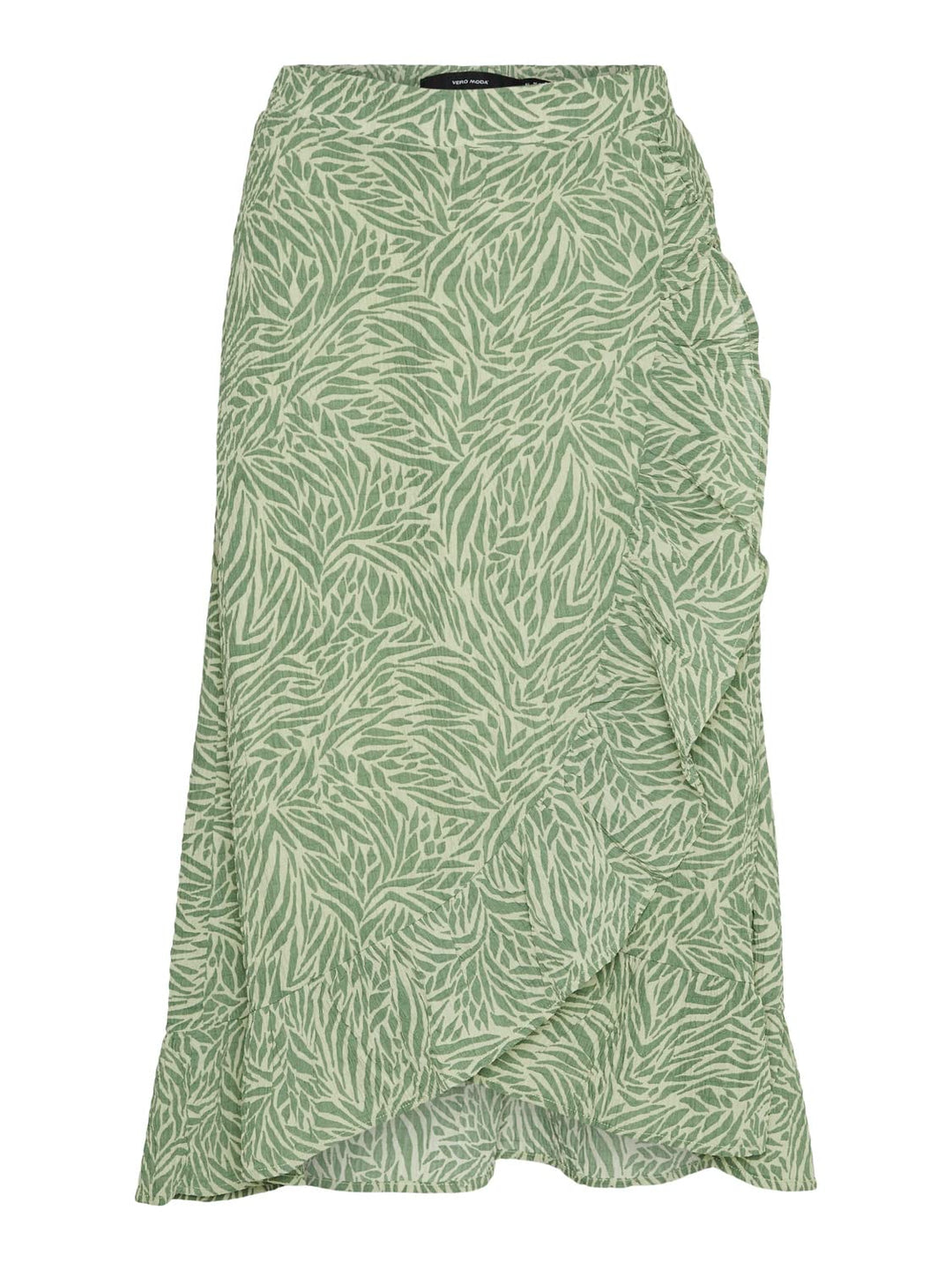 VERO MODA Damen Vmsara Gunna Hw Calf Skirt WVN Rock S Reseda/Aop:sara, S Reseda/Aop:sara