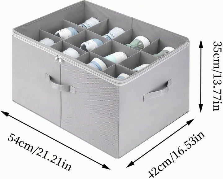 Aufbewahrungsbox für Schuhe, Schuh Aufbewahrungssysteme mit 12 Fächern, Schuhorganizer für Closet, m