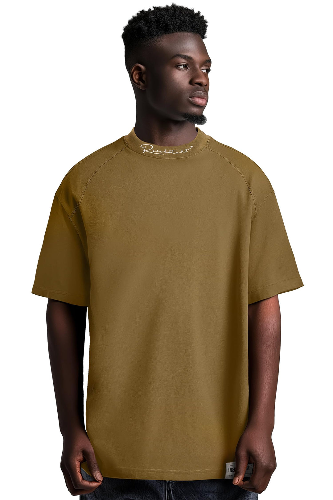 Reichstadt Modernes Oversized T-Shirt für Herren - Stylisches Basic mit Rundhalsausschnitt & Kurzen