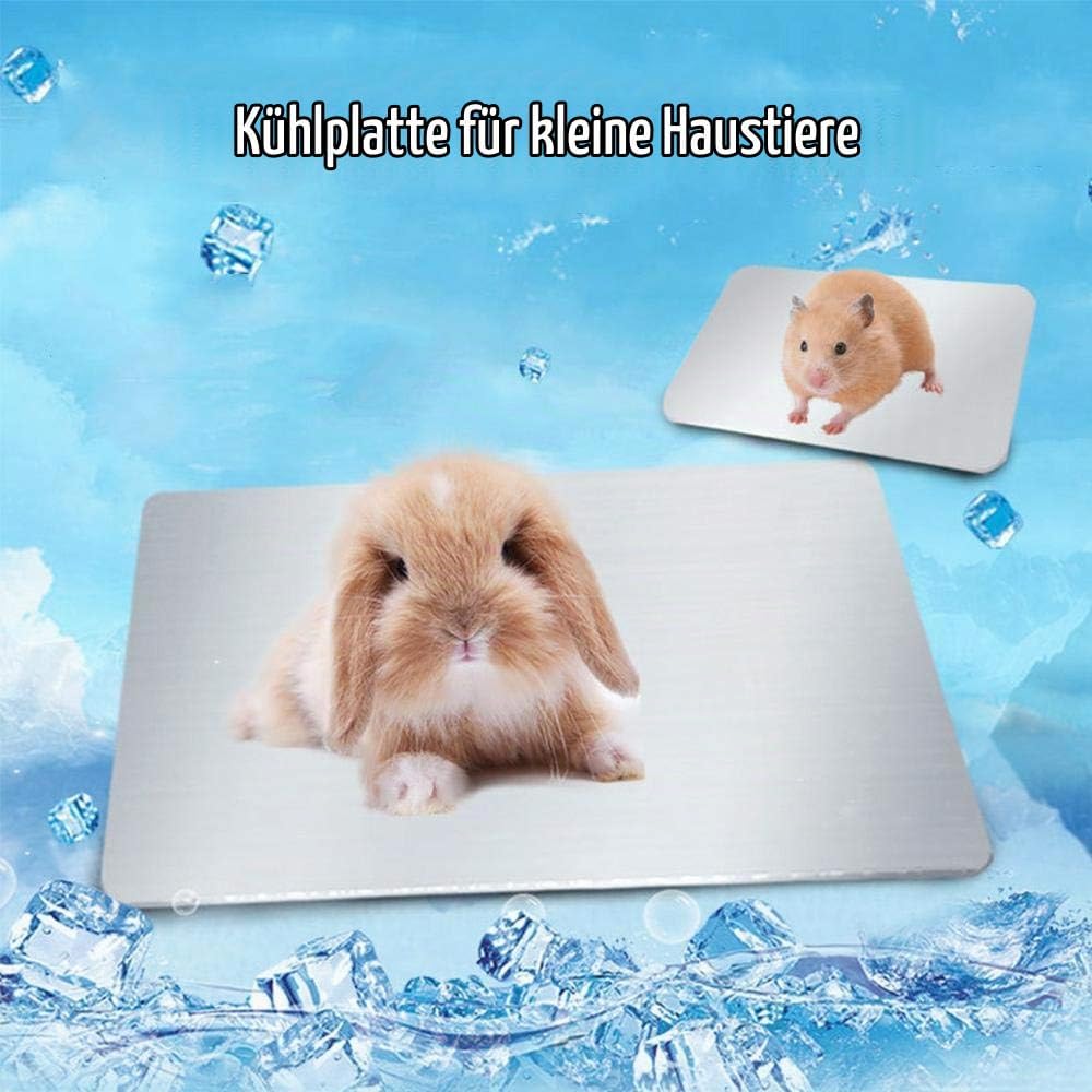 PeSandy Kaninchen-Kühlkissen, 2Stück Hamster-Kühlkissen für Kaninchen, Hasen, Hamster, Meerschweinch