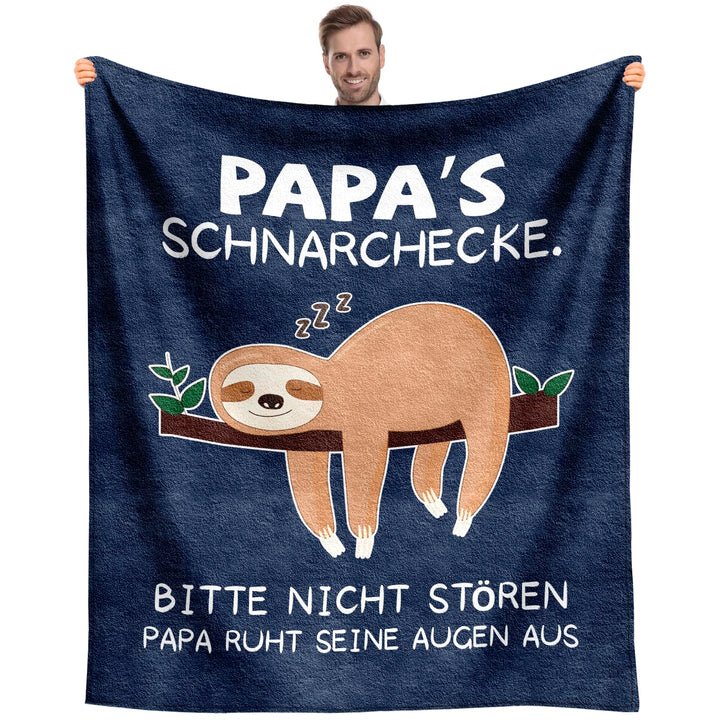 Papa Geschenk 1.3 * 1.5 M Decke Dunkelblau-papa, Dunkelblau-papa
