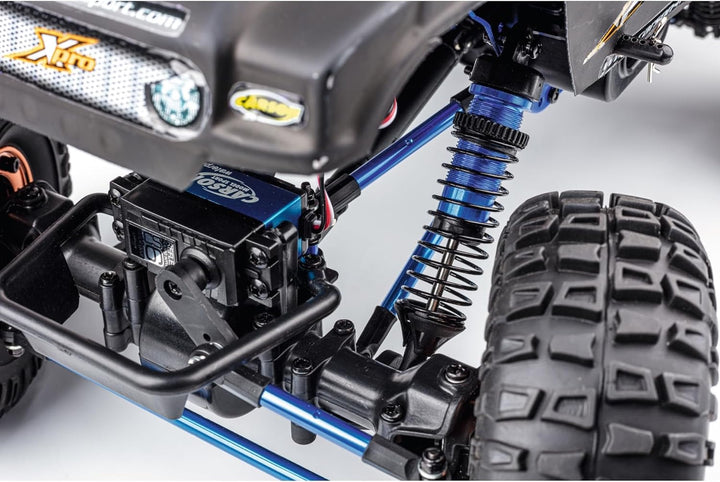 Carson 500404214 1:10 X-Crawlee Pro 2.0 100% RTR, Ferngesteuerter Crawler, RC Auto, inkl. Batterien