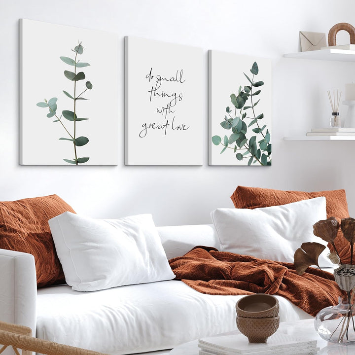 Muralo - Wandbilder Set - Leinwand Bilder Set Aufhängefertig - Bilder für Wohnzimmer Schlafzimmer -