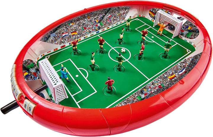 Noris 606178712 Fussball Arena, Der Tischfussball Spass für die ganze Familie, mit Toranzeige, Gesam