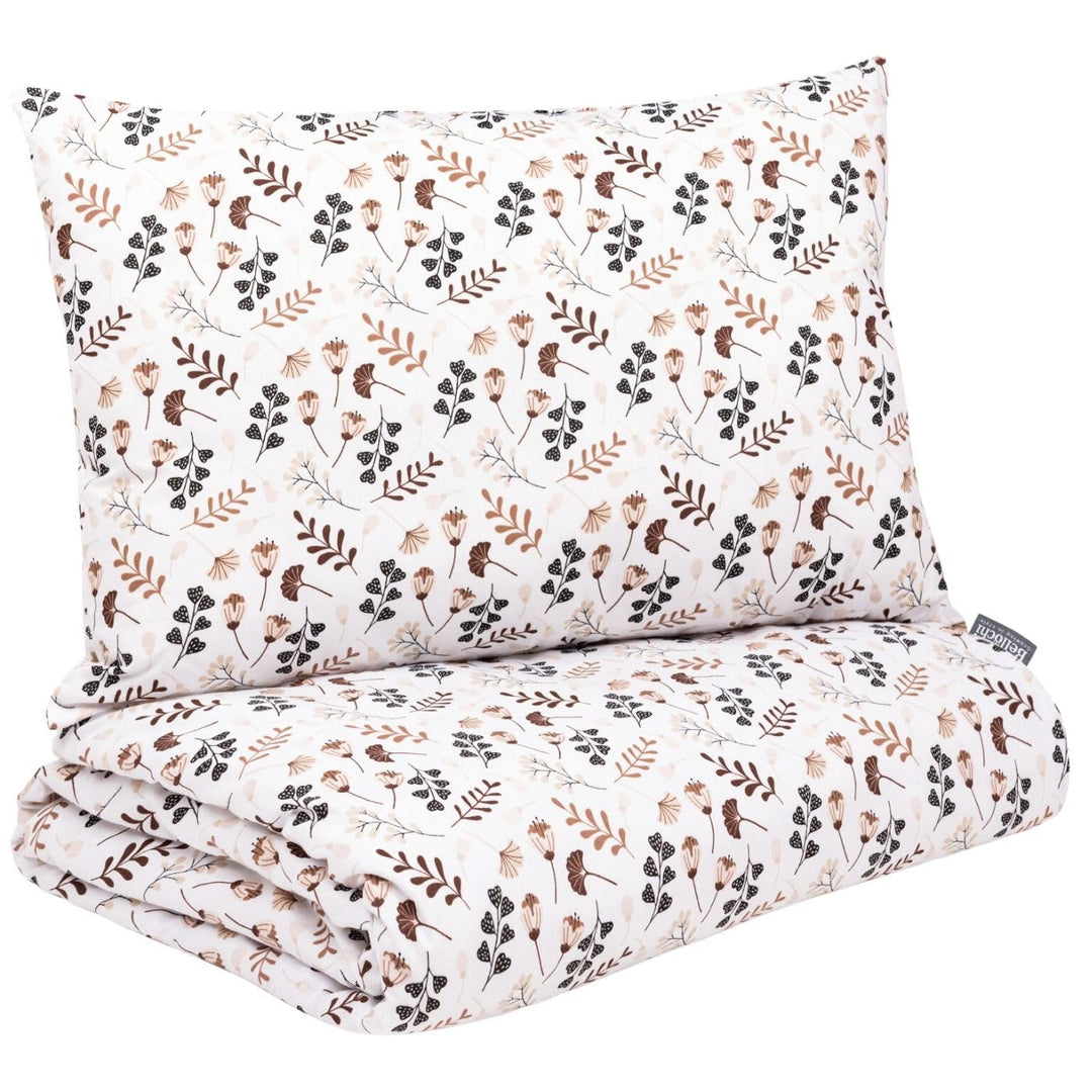 Bellochi Kinderbettwäsche 100x135 aus 100% Baumwolle, Kinderbettdecke 100x135 Set mit Kissen, Kinder