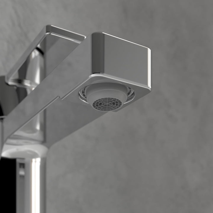 Villeroy & Boch Architectura Waschtischarmatur, Wasserhahn Bad mit Zugstange und Keramikkartusche, W