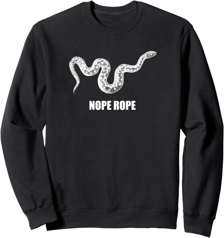 Nope Rope Snek Schlange Internet Meme Lustiges Tier der Welt Sweatshirt