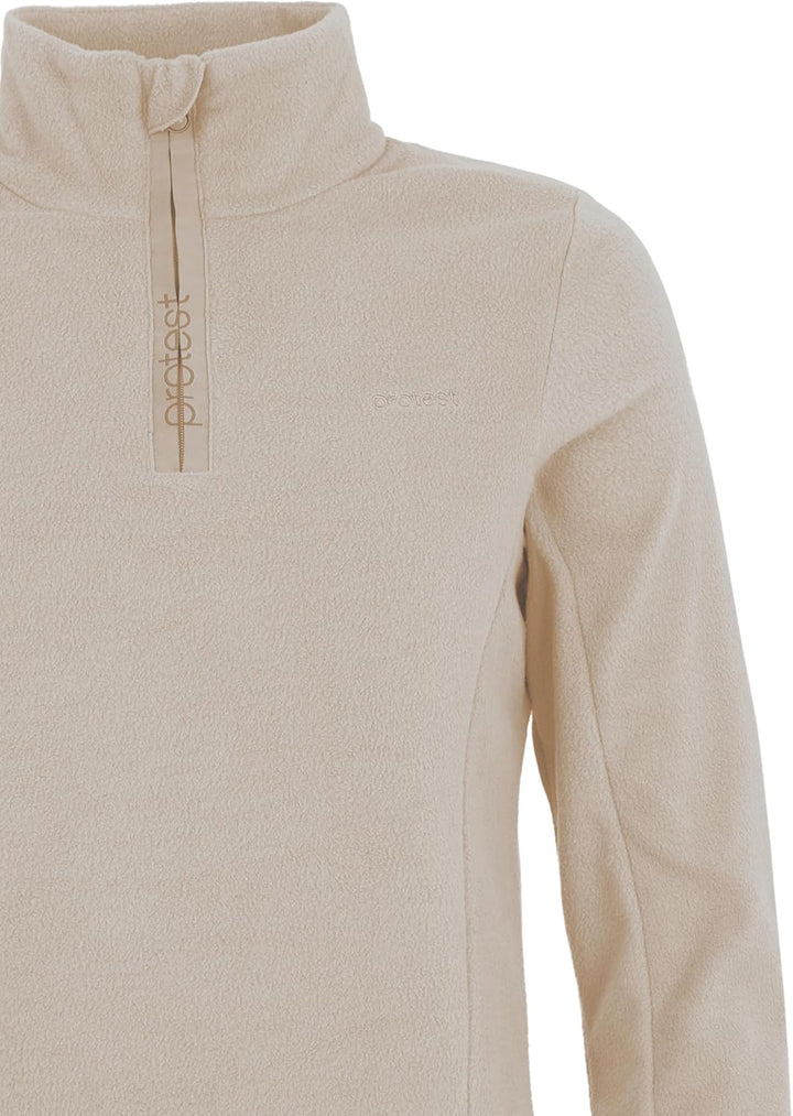 Protest Damen 1/4-reissverschluss MUTEZ XL BambooBeige, XL BambooBeige