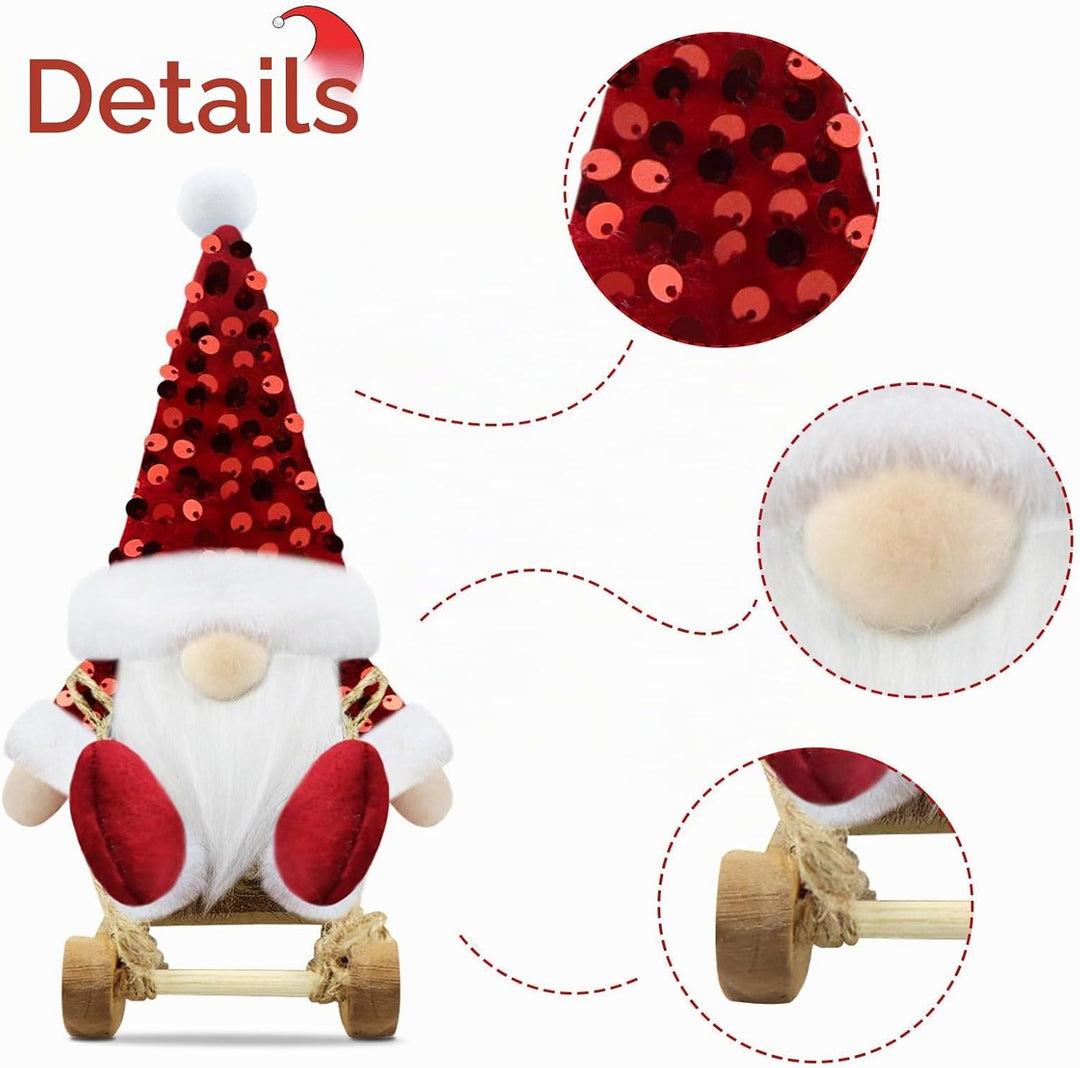Gehydy Weihnachtswichtel Figuren 3er Set Weihnachtsdeko Wichtel Weihnachten Deko Wichtel Zubehör Dek
