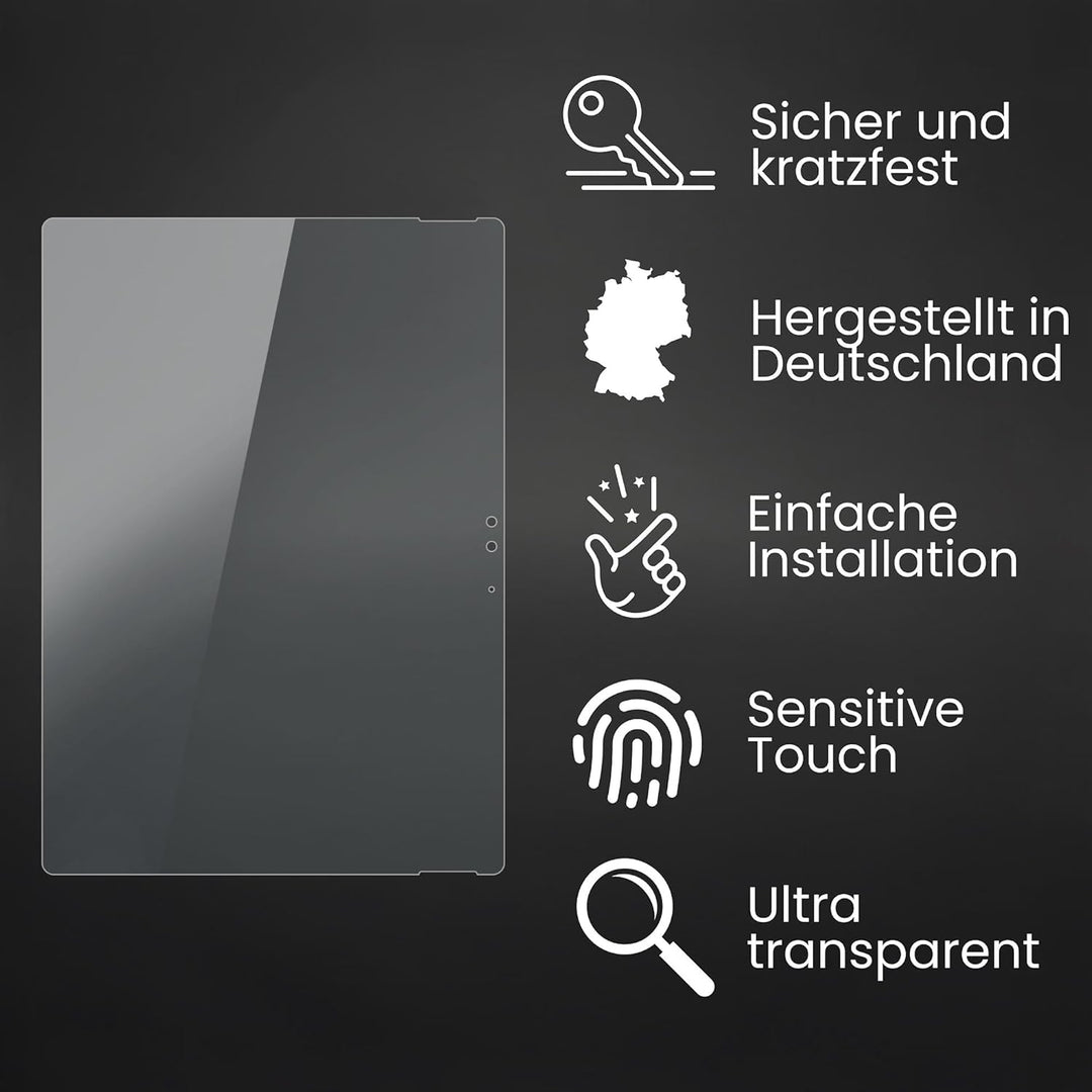 Bruni Schutzfolie kompatibel mit Microsoft Surface Book 2 13 inch Folie, glasklare Displayschutzfoli
