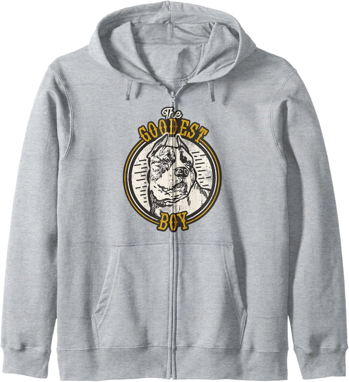 The Goodest Boy Guter Junge Pitbull Hund Haustier Kapuzenjacke