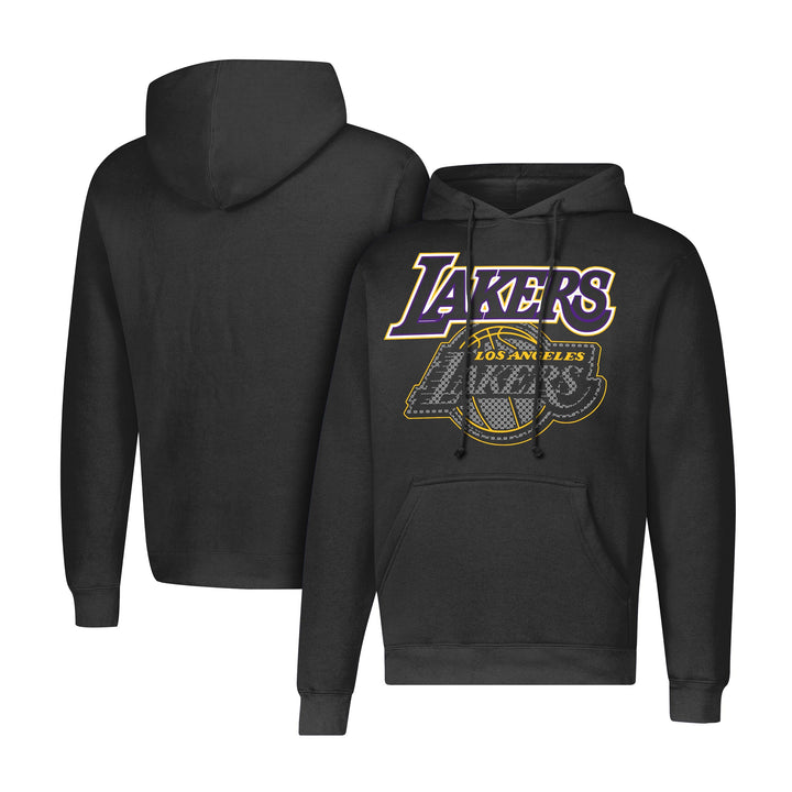 Ultra Game NBA Men's Fleece Hoodie Pullover Sweatshirt Primo Metallic Los Angeles Lakers S Schwarz,