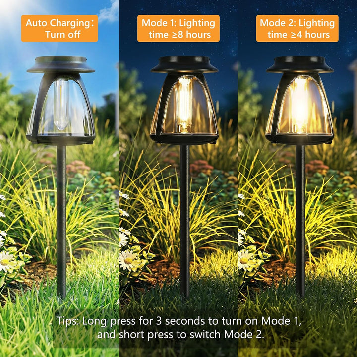 Solarlampen für Aussen Garten Hängend, 2 Stück Solarlaterne für Outdoor Wasserdicht Solarleuchten Dr