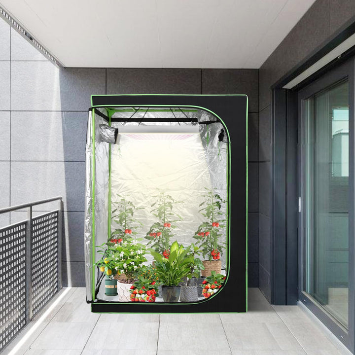 Growzelt 80x80x180 cm Grow Tent 600D Oxford Grow Box Lichtdicht und Wasserdicht Pflanzenzelt Growsch