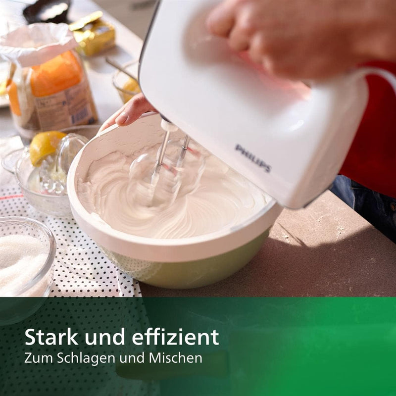 Philips Domestic Appliances HR3741/00 Handmixer, 450 W, 5 Geschwindigkeiten plus Turbo