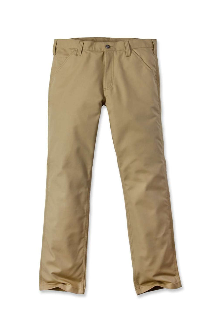 Carhartt Herren Rugged Flex Straight Fit Canvas 5-Pocket Tapered Work Pant 30W / 34L Brown, 30W / 34