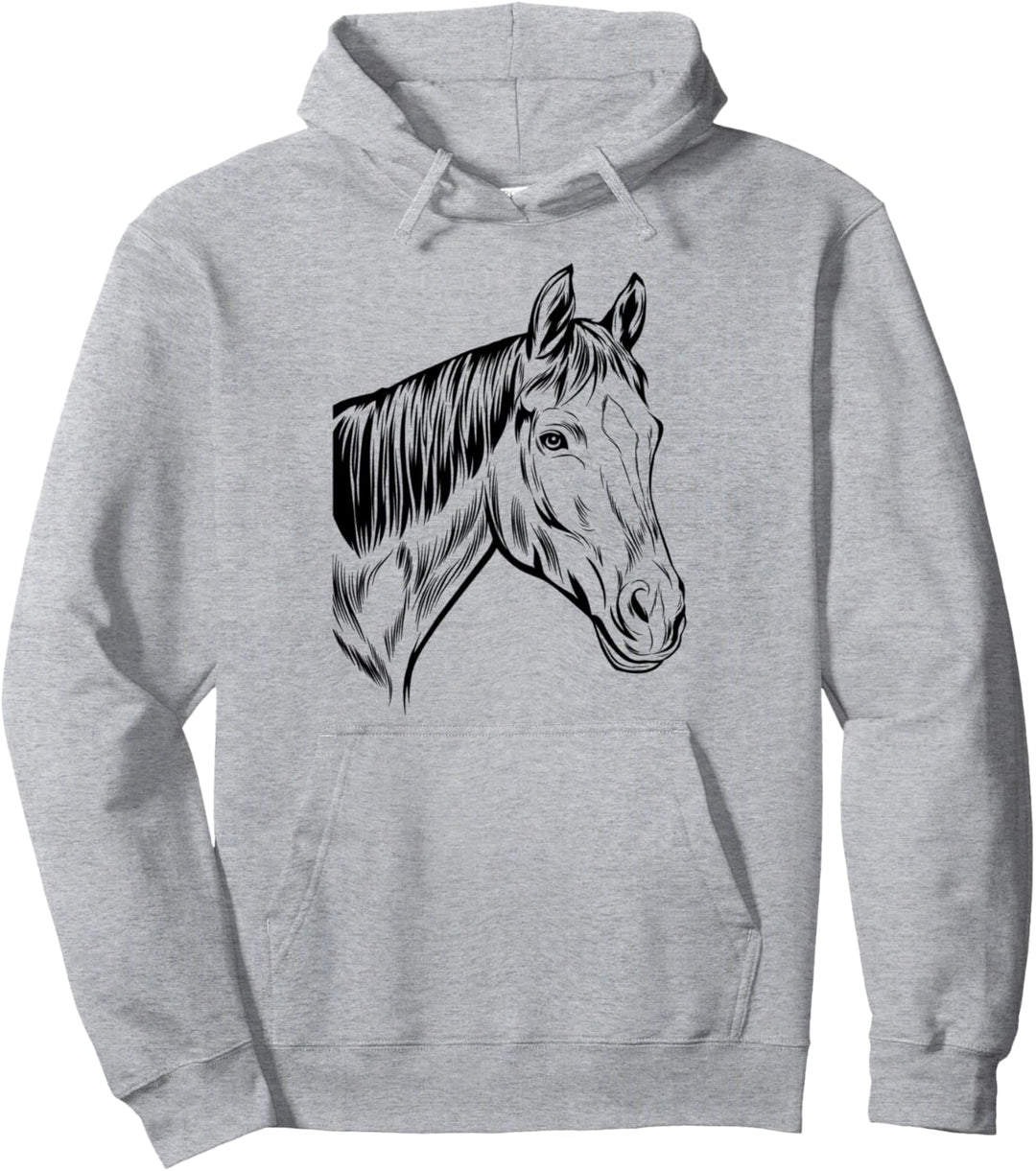 PFERDE Mädchen Damen | Reiterin Reiten PFERDE Pullover Hoodie