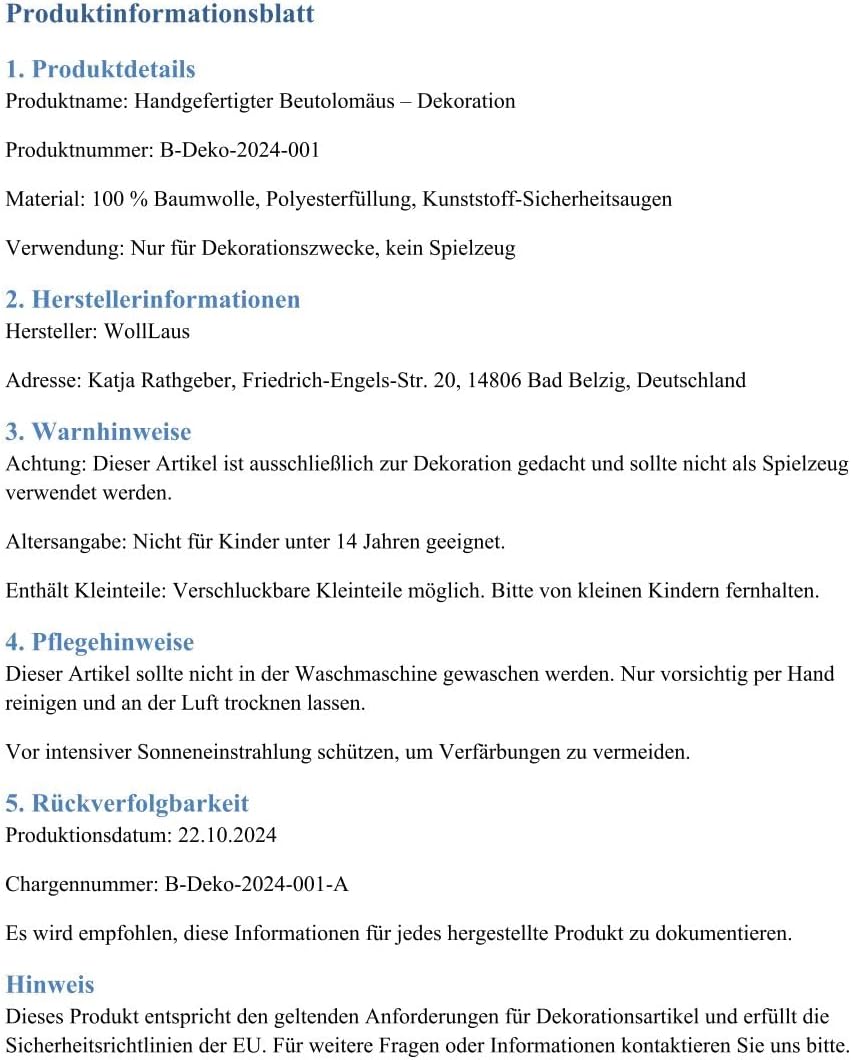 frecher Beutolomäus Deko Figur Weihnachten NEU