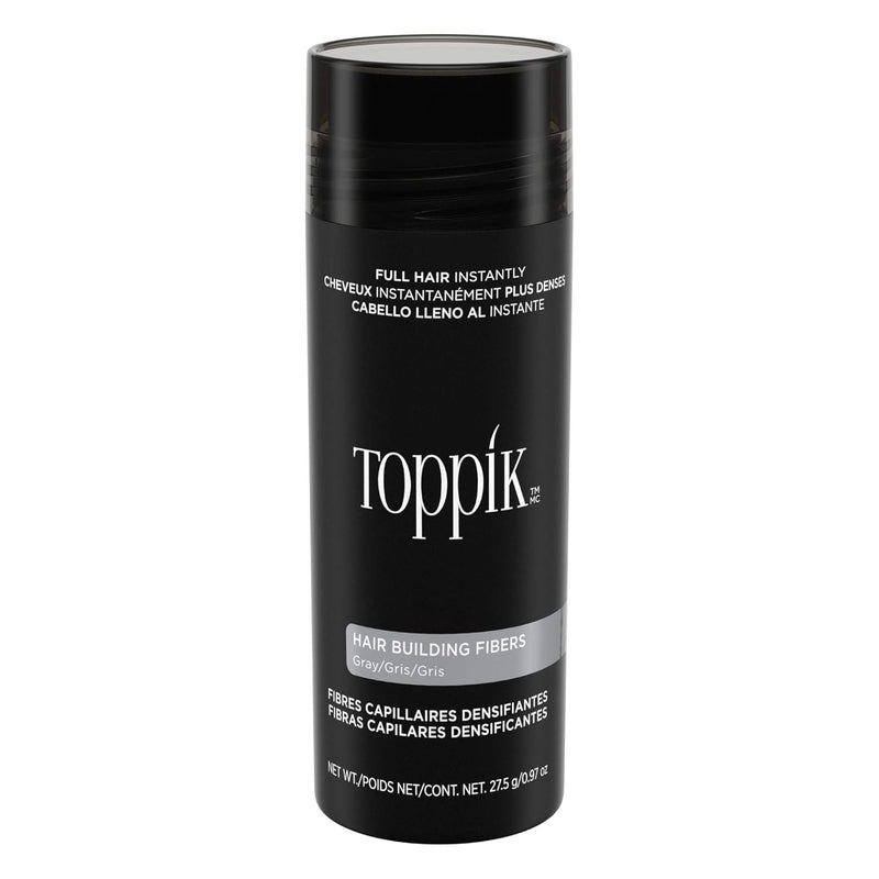 TOPPIK Hair Building Fibers Gray, 1er Pack (1 x 28 g)