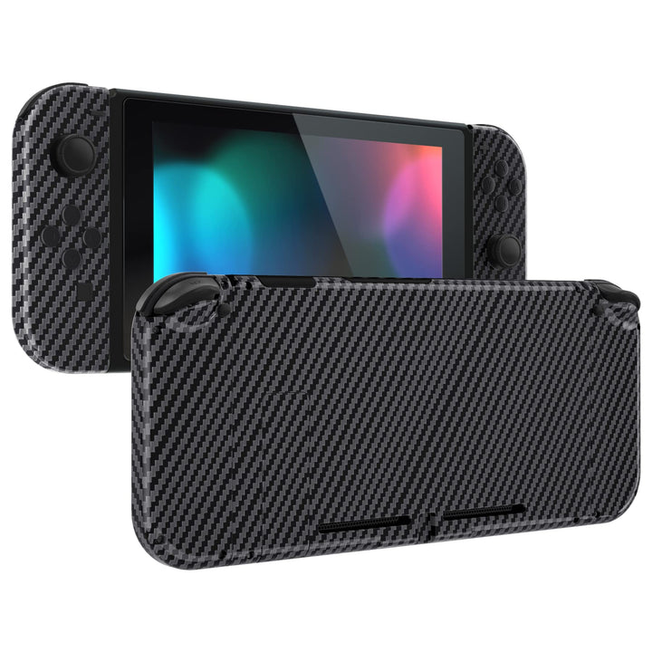 eXtremeRate Hülle Case für Nintendo Switch Joycon/Konsole, Rückgehäuse&amp;Kickstand für Switch Console,