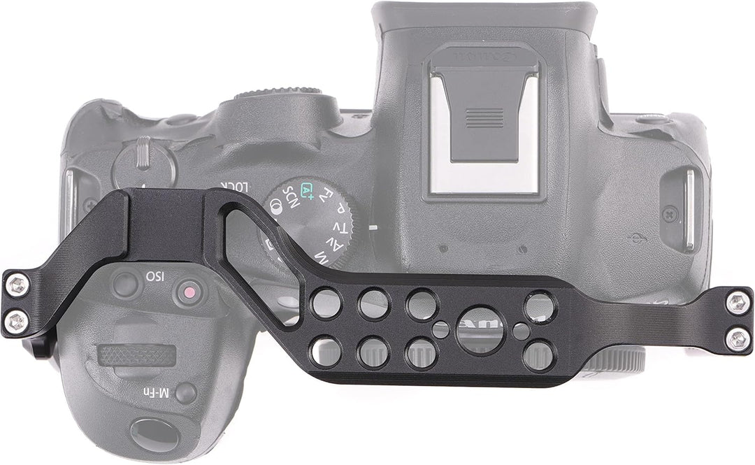 EOS R7 Cage, Hersmay Aluminium Kamerakäfig Camera Cage für Canon EOS R7 spiegellose Kameras, Vloggin