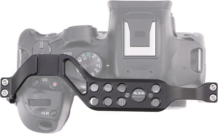 EOS R7 Cage, Hersmay Aluminium Kamerakäfig Camera Cage für Canon EOS R7 spiegellose Kameras, Vloggin