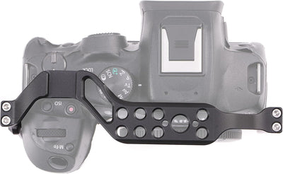 EOS R7 Cage, Hersmay Aluminium Kamerakäfig Camera Cage für Canon EOS R7 spiegellose Kameras, Vloggin