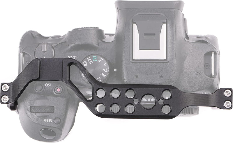 EOS R7 Cage, Hersmay Aluminium Kamerakäfig Camera Cage für Canon EOS R7 spiegellose Kameras, Vloggin