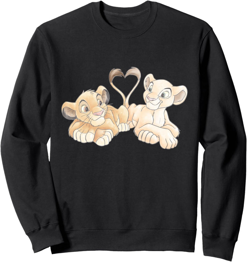 Disney The Lion King Simba and Nala Hearts Valentine’s Day Sweatshirt