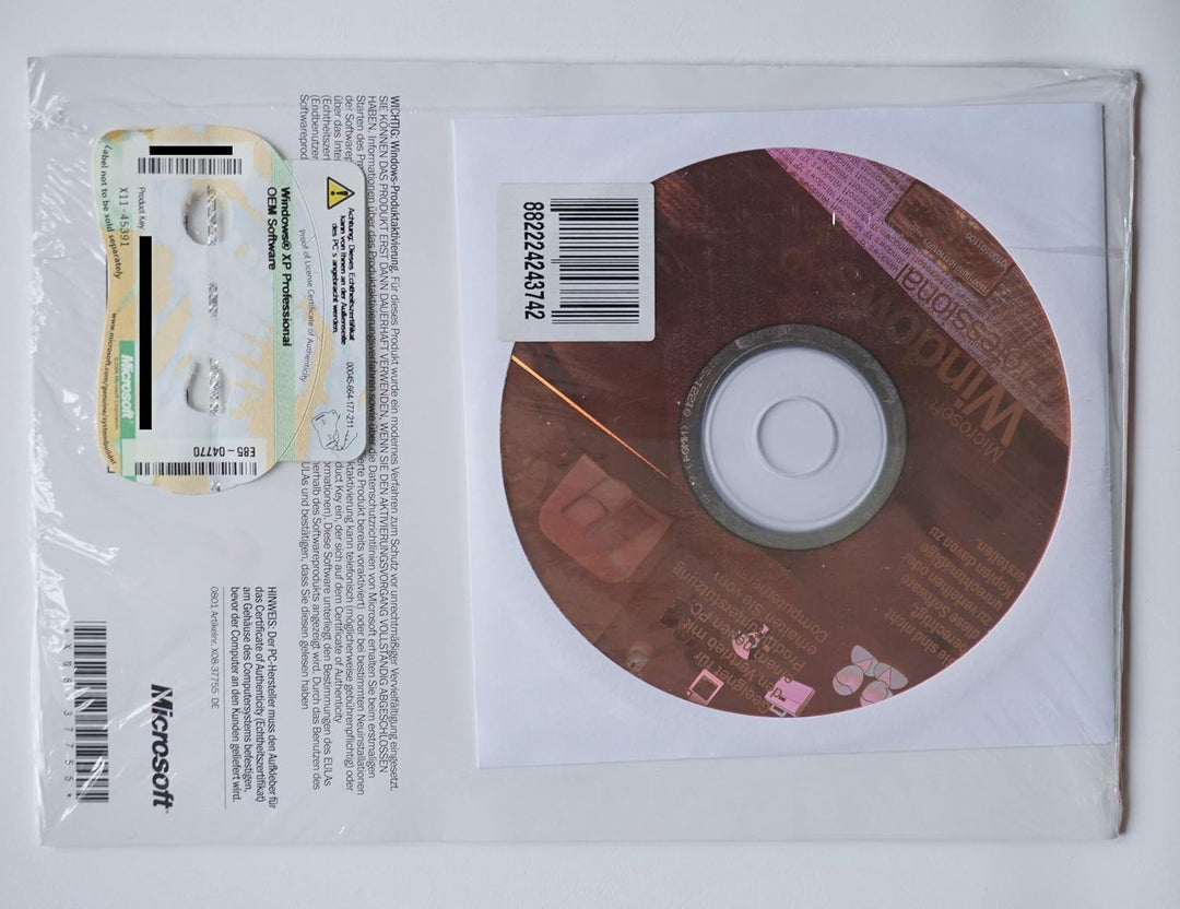 Windows XP Professional SP2 neu ungeöffnet, nicht registriert