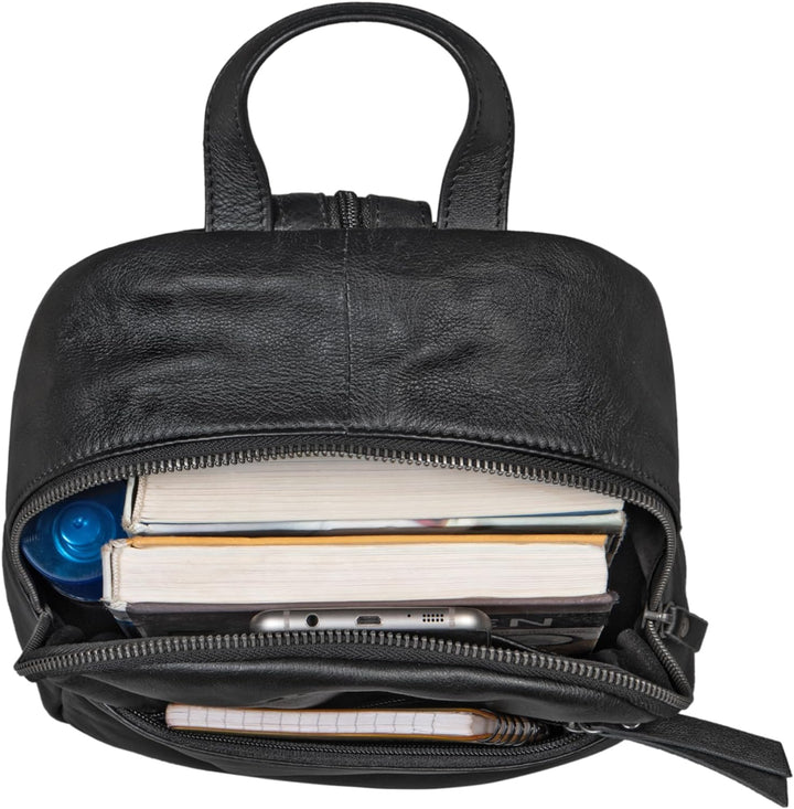 STILORD 'Rey' Crossbody Rucksack Leder Damen Klein Sling Bag Rucksack 2-in-1 Handtasche Frauen Mini