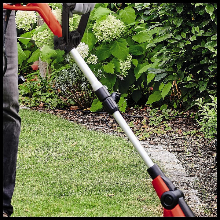 Einhell Elektro Rasentrimmer GC-ET 4530 Set (Motorkopf 4-fach neigbar &amp; 180° drehbar; Alu-Führungsho