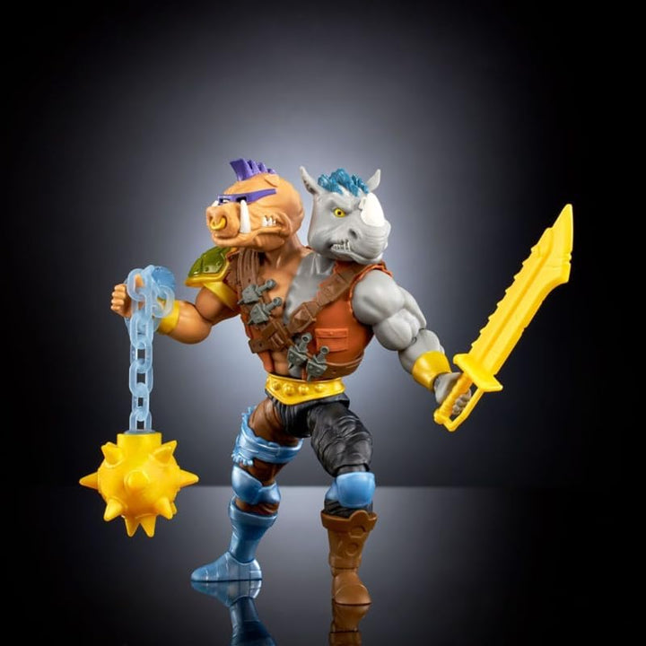 Masters of The Universe Mattel x Turtles of Grayskull 2-Bopsteady Action Figure HVJ66, 2-Bopsteady