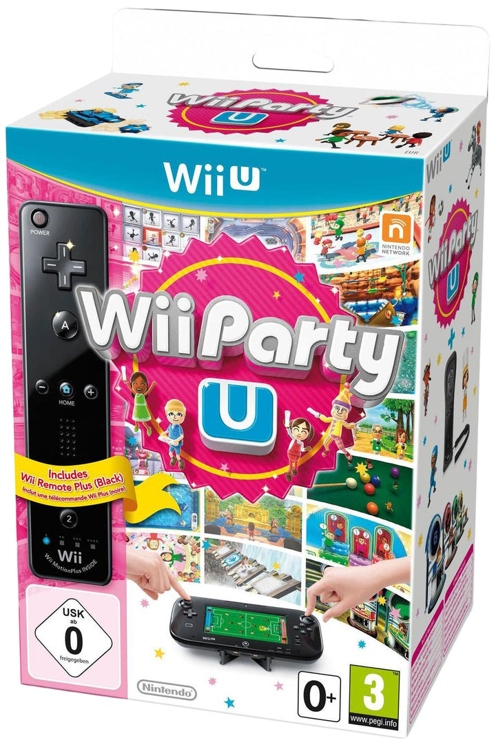 Wii Party U + Remote-Controller (schwarz), schwarz
