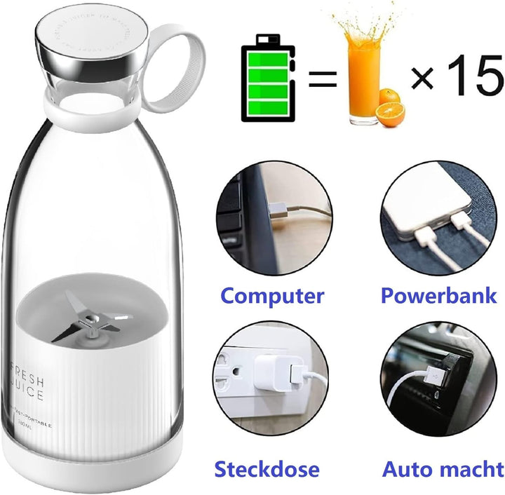 Blender Smoothie Makers, 350ml Tragbarer Mixer Mini Jug Blenders, Multifunktionaler persönlicher Mix