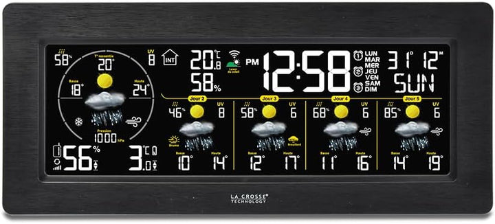 La Crosse Technology - SW404 Wetterstation J+4 mit WLAN-Verbindung - Schwarz