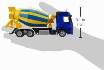 siku 3539, Fahrmischer, 1:50, Metall/Kunststoff, Gelb/Blau, Drehbare Trommel Fahrmischer (Gelb/Blau)