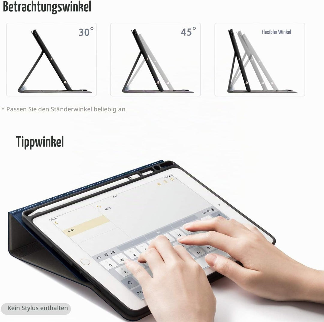 Antbox Hülle für iPad Air 3 2019 10.5 Zoll/iPad Pro 10.5 2017 mit Apple Pencil Halter Auto Schlaf/Wa