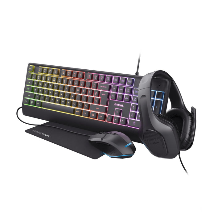 Trust Gaming GXT 792 Quadrox 4-in-1-Gaming-Paket QWERTY IT Layout