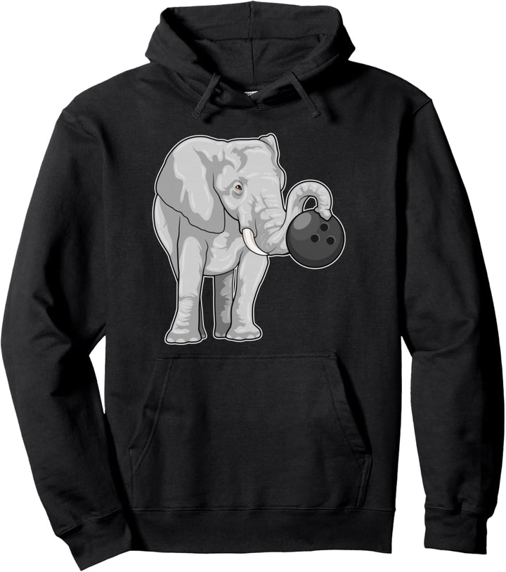 Elefant Bowling Bowlingkugel Sport Pullover Hoodie